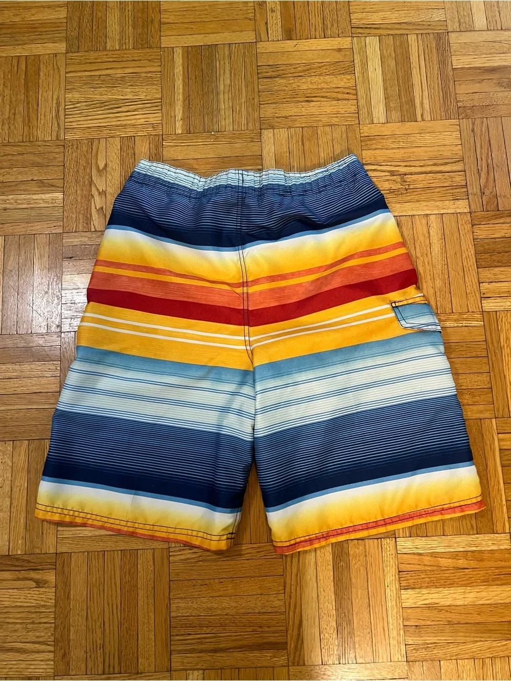 Y2K Okanu Men's Multi-Stripe Hybrid Board Shorts - size XL